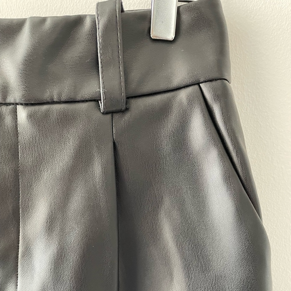 Zara Faux Leather High Waist Pants | S